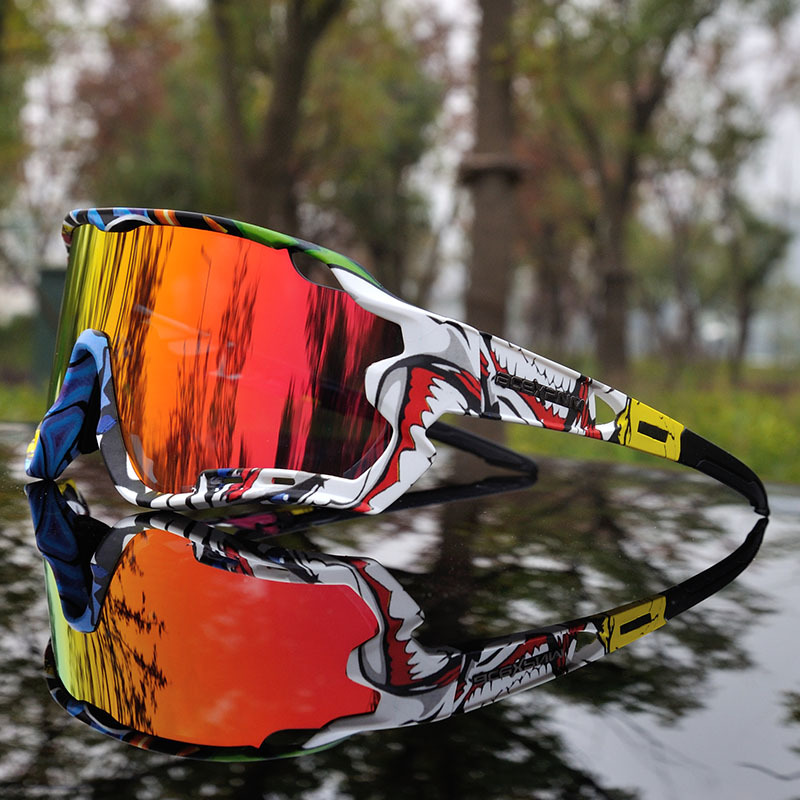 

2019 Brand New Polarized Cycling Glasses Mountain Bike Cycling Goggles Outdoor Sports Cycling Eyewear Sunglasses UV400 4 Lens K78