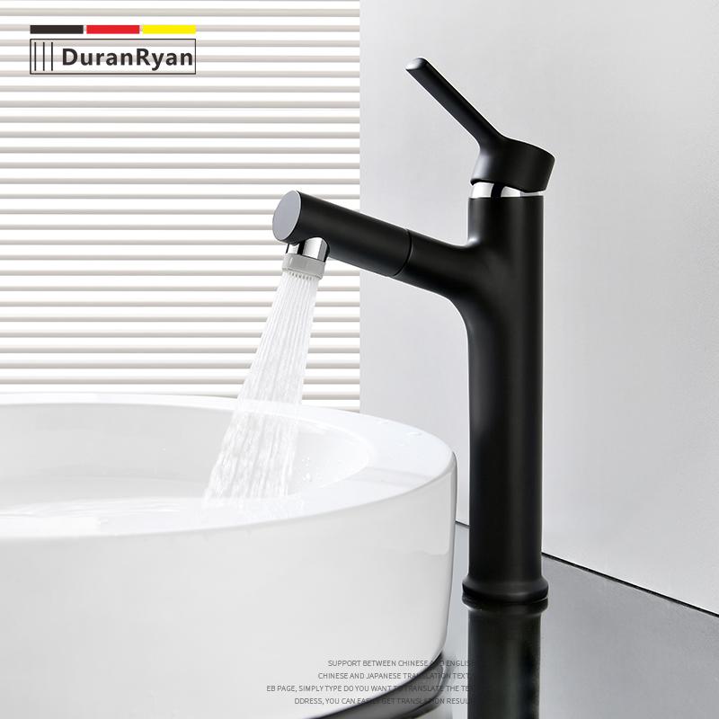 

Bathroom Sink Faucets Duranryan Copper Black And Cold Drawn Basin Faucet