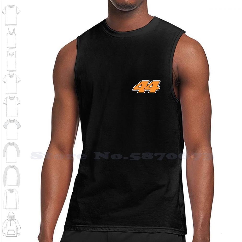 

racing championship spanish rider number 44 orange white and black sleeveless tank men women grand prix, White;black