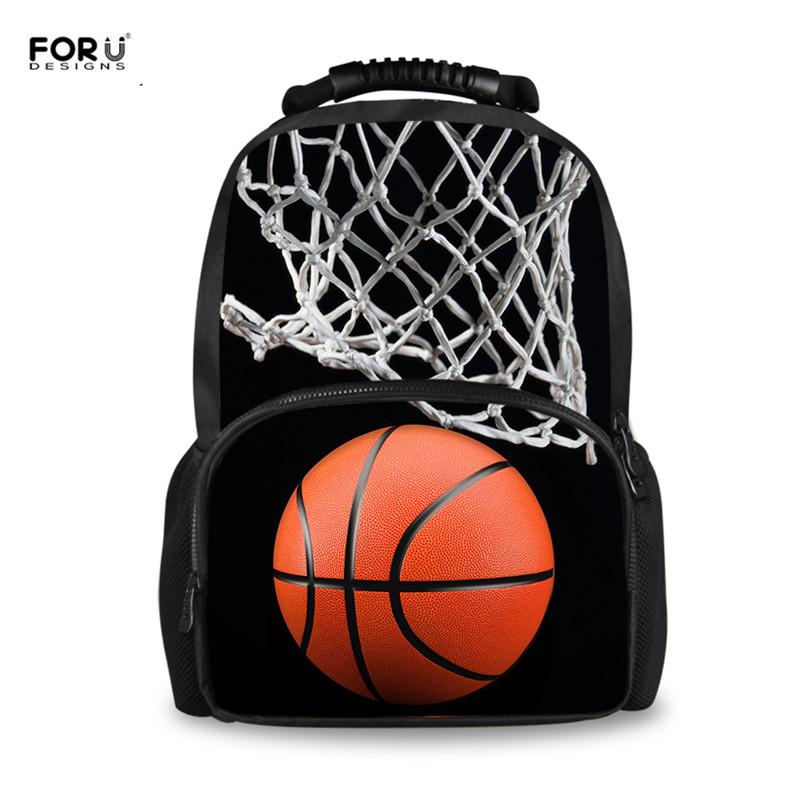 

Cool Basket Ball 3D Print College Boys School Bags Large Felt Bookbags Bagpack For Students Shoulder Backpacks