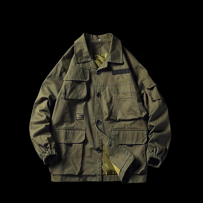 

Men's Jackets Nice Cotton Men Military Jacket Army And Coats Male Mens Bomber Windbreaker Overcoat ABZ604, Gray