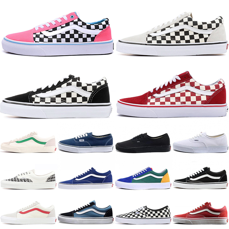 

2021 cheaper mens women running shoes old skool fear of god canvas sneakers designer platform outdoor sport fashion trainers size 36-44