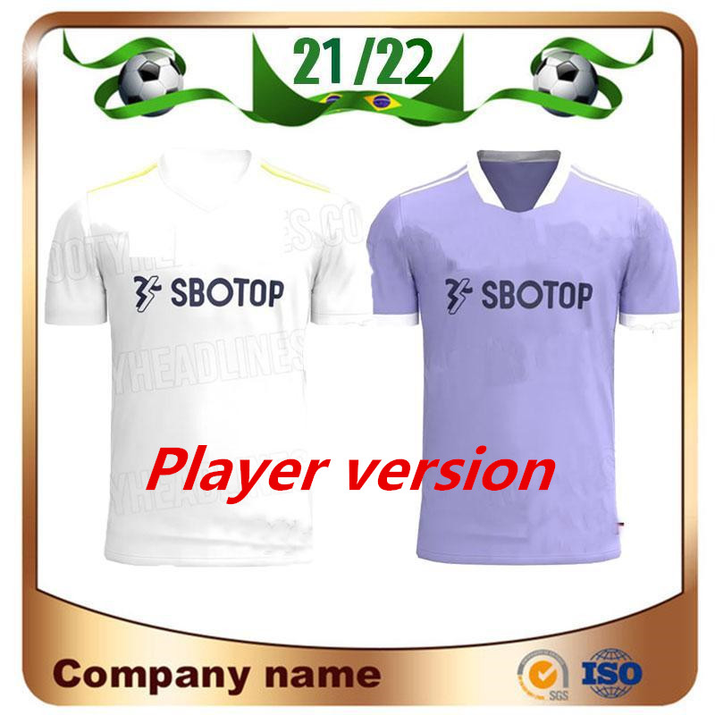 

21/22 Leeds United soccer jersey 2021 Home ALIOSKI COOPER T ROBERTS JANSSON BAMFORD HERNANDEZ KLICH maillots football shirts uniforms Player version, Black;yellow