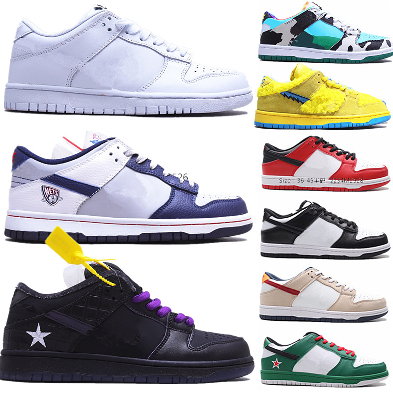 

New Men Women Running Shoes Outdoor Sports Sneakers Black White Panda Photon Dust Kentucky UNC Syracuse Brazil Chicago Red Trail Syracuse Plum Georgetown Trainers