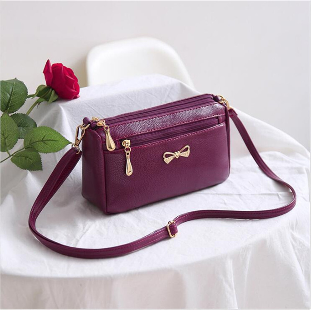 

Handbag Multi Pochette Bag Crossbody Bags HBP MI-WI M women's in 2021 Pu shoulder Retro versatile fashion atmosphere 2501, Plum