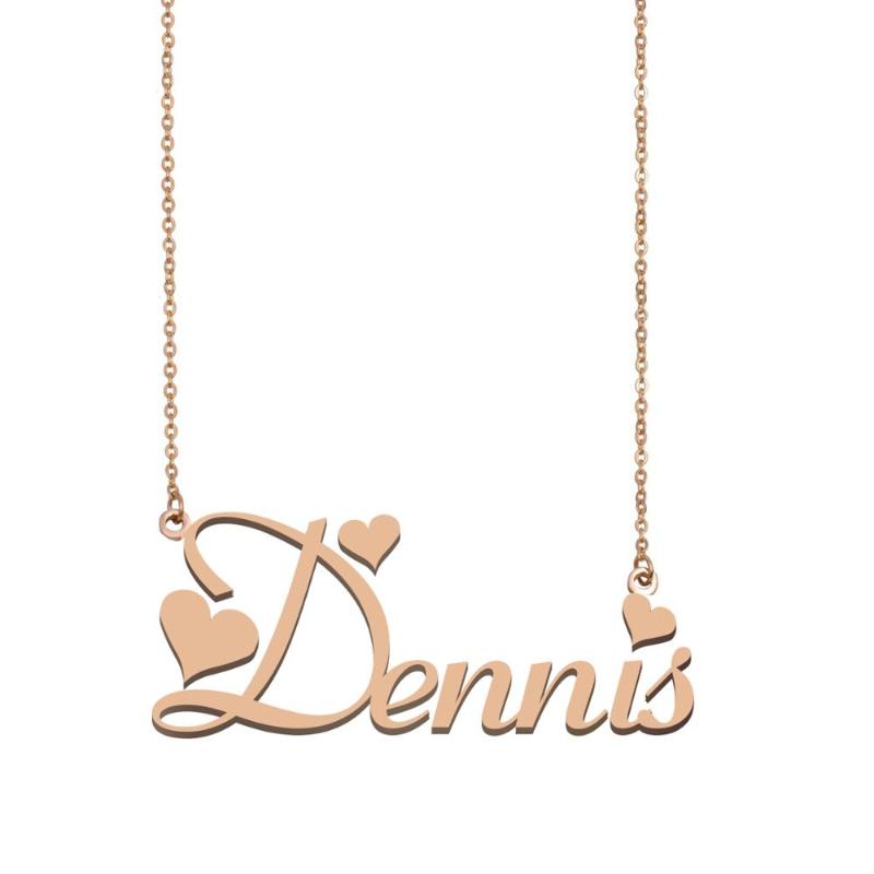 

Pendant Necklaces Dennis Name Necklace , Custom For Women Girls Friends Birthday Wedding Christmas Mother Days Gift