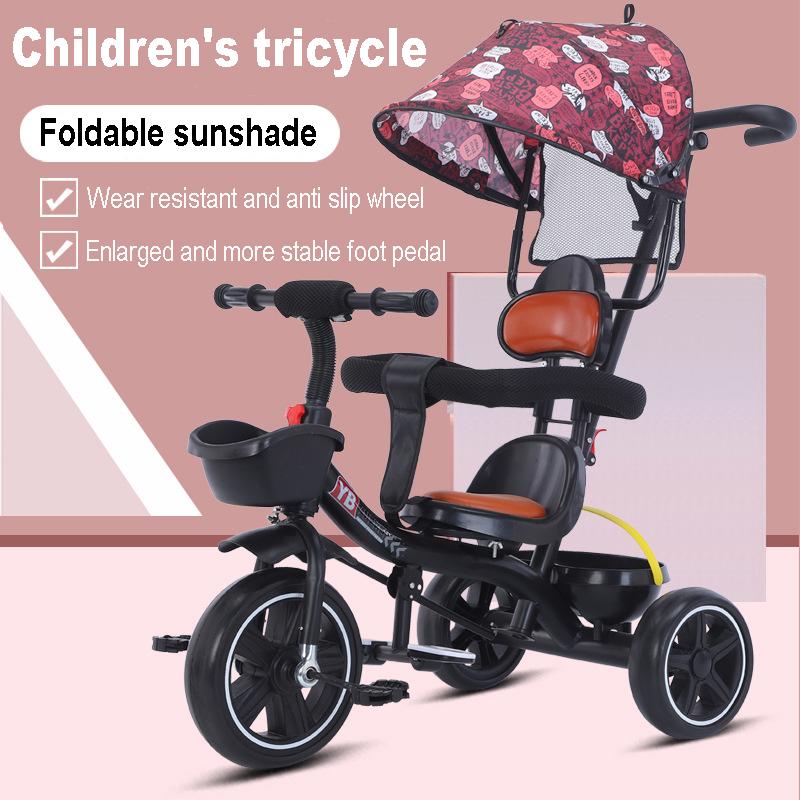 

Strollers# Baby Stroller Portable 1-6 Years Old Child Tricycle Bike Infant Carriage 3 Wheels Children Bicycle Kids Trike Can Sit Lie Gifts