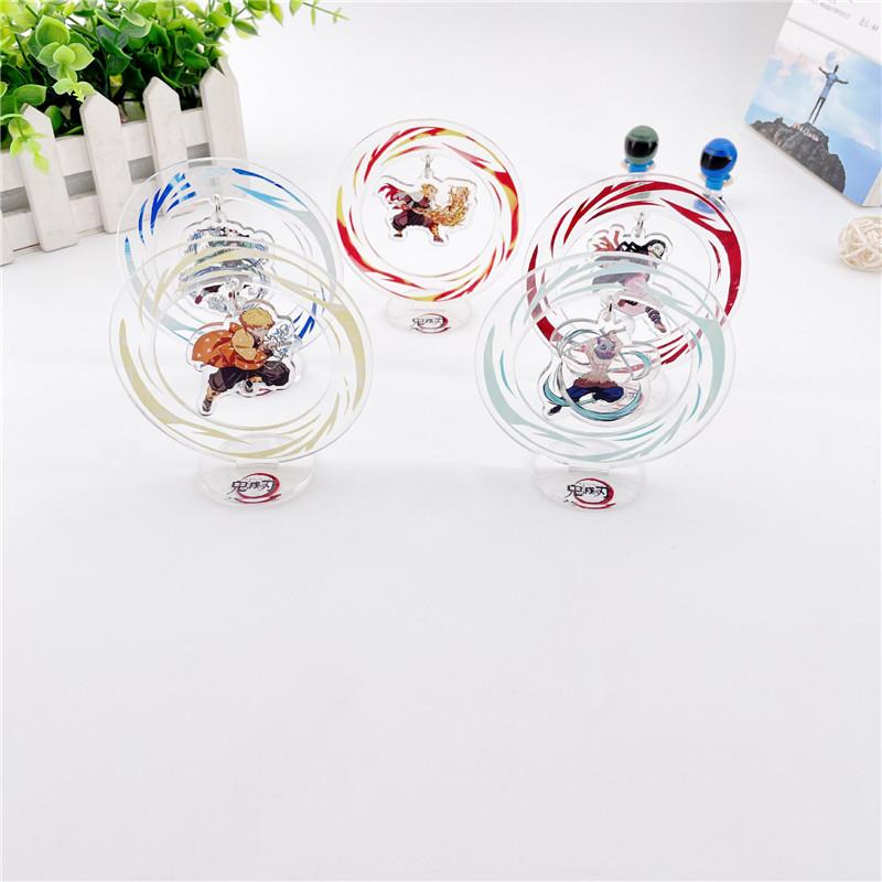 

Keychains Anime Demon Slayer Figure Acrylic Stand Model Kimetsu No Yaiba Kamado Tanjirou Nezuko Zenitsu PVC Decoration Action Toys