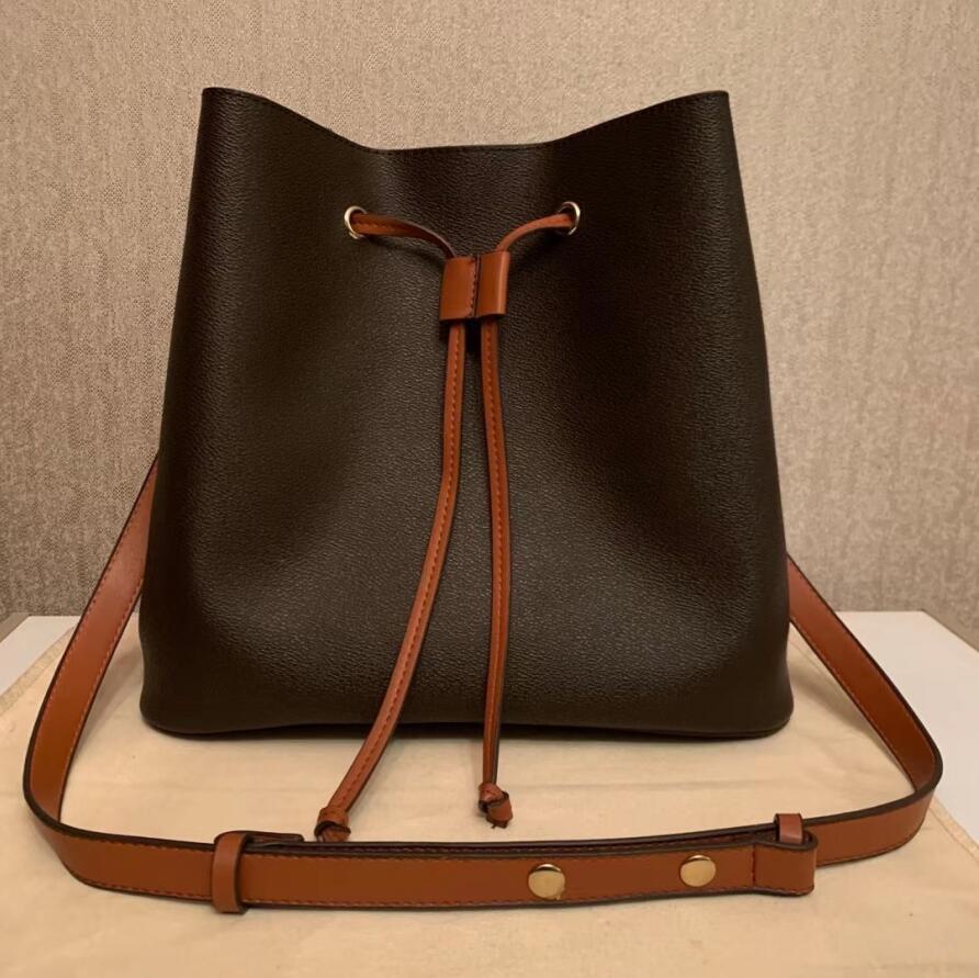 

luxurys designers NEONOE Bucket Handbags Fashion Women's Bags old flower Purses Women Tote Brand Letter Genuine Leather Shoulder crossb