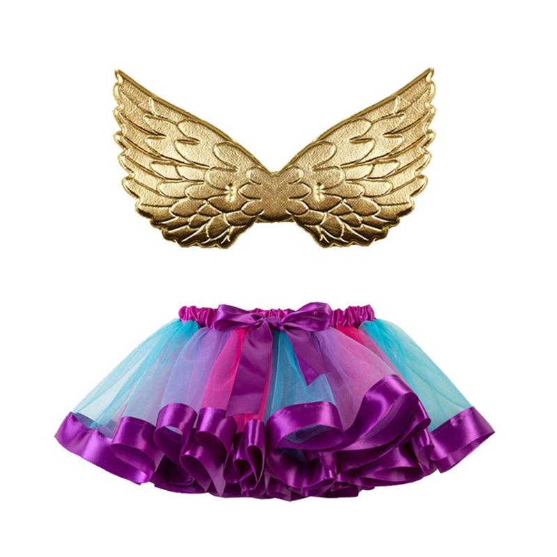 

Arrivail Cute Toddler Baby Kids Girls Ballet Party Dance Costume Tutu Skirt+Wing Set Skirts