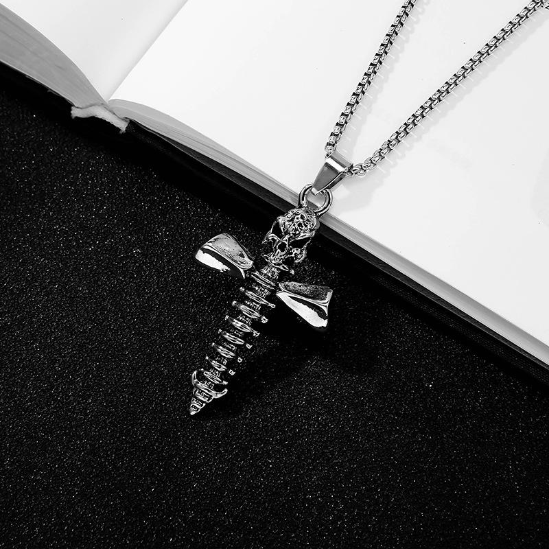 

Chains Punk Gothic Cross Pendant Necklace Retro Accessory Fashion Ladies Men Long Chain Jewelry