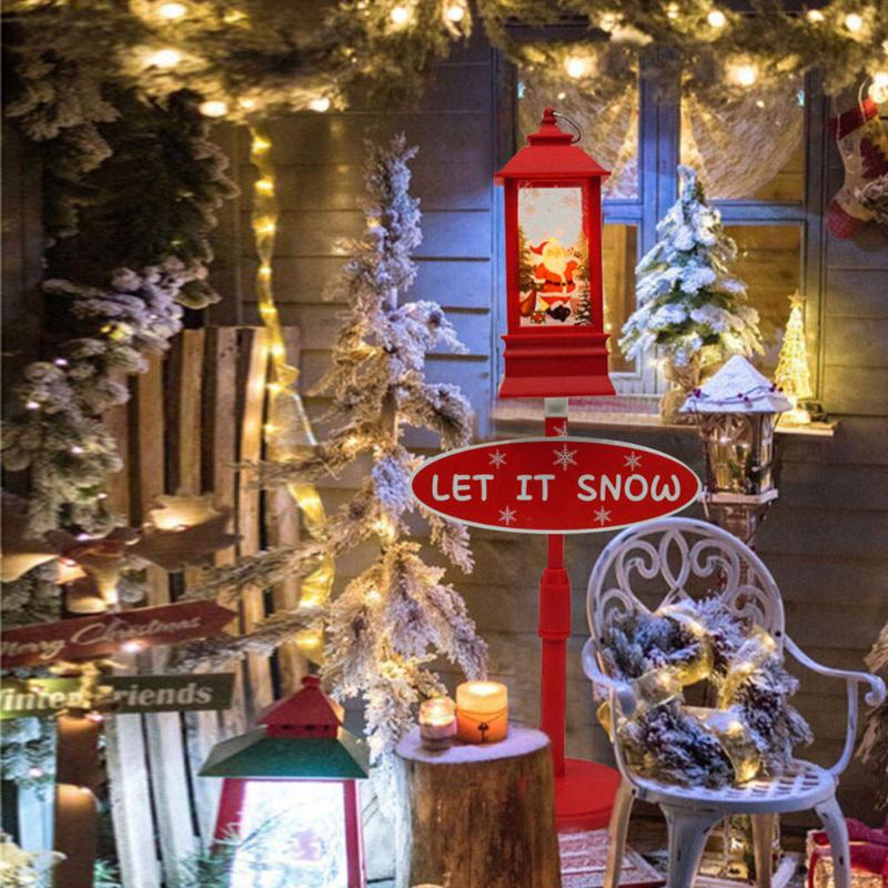 

Christmas Decorations Street Lamp Miniature LED Accessory For Festival