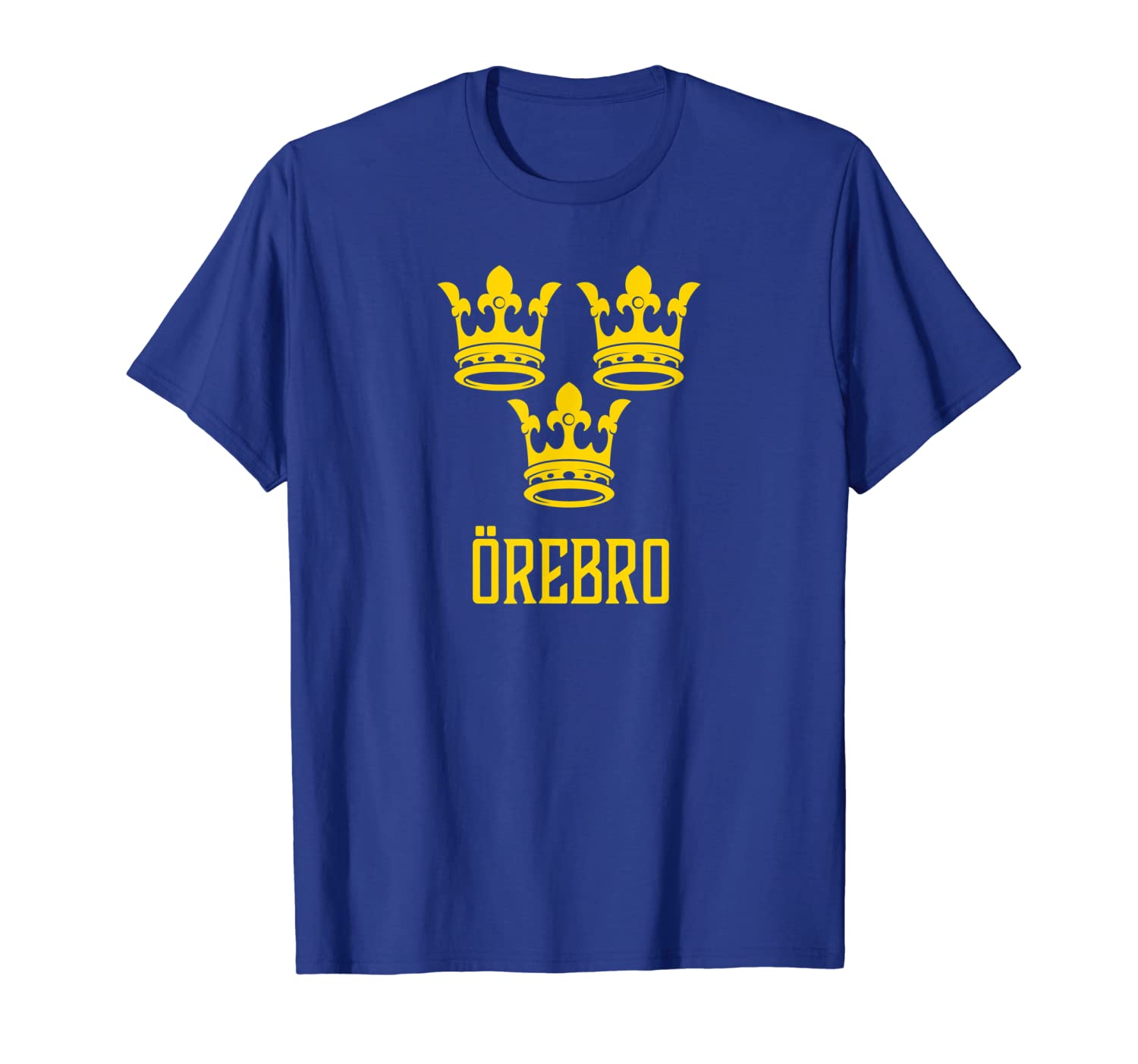 

Orebro, Sweden - Swedish Sverige T-shirt, White;black