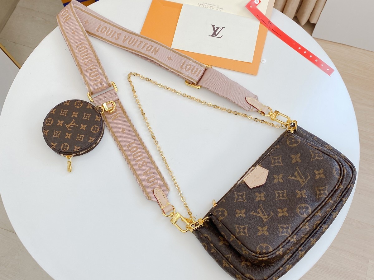 

GGLVLouisVittonYSLVUTTON favorite multi pochette accessories handbag genuine leather shoulder crossbody bag pu