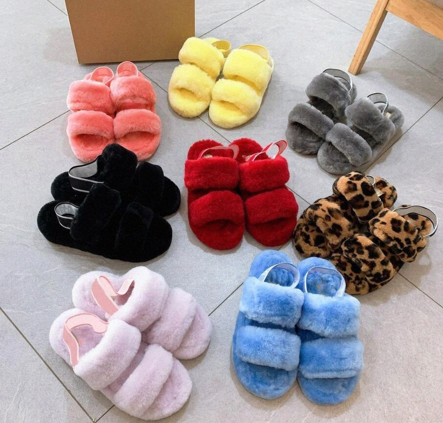 

2021 Australia Furry slippers fluffy women infants fluff slide oh yeah cozette fuzz womens australian winter sandals fur slides casual shoes EUR 36-41 H0Ng#, I need look other product