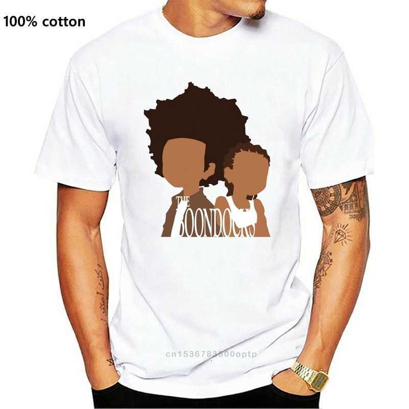 

the Boondocks Brothers t Shirt Men O-neck Huey and Riley Freemans Cartoon Stylish T-shirt