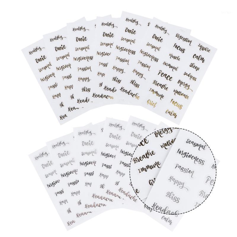

Storage Bottles & Jars 18 Sheets Elegant Cosmetic Letter Labels Essential Oil Stickers
