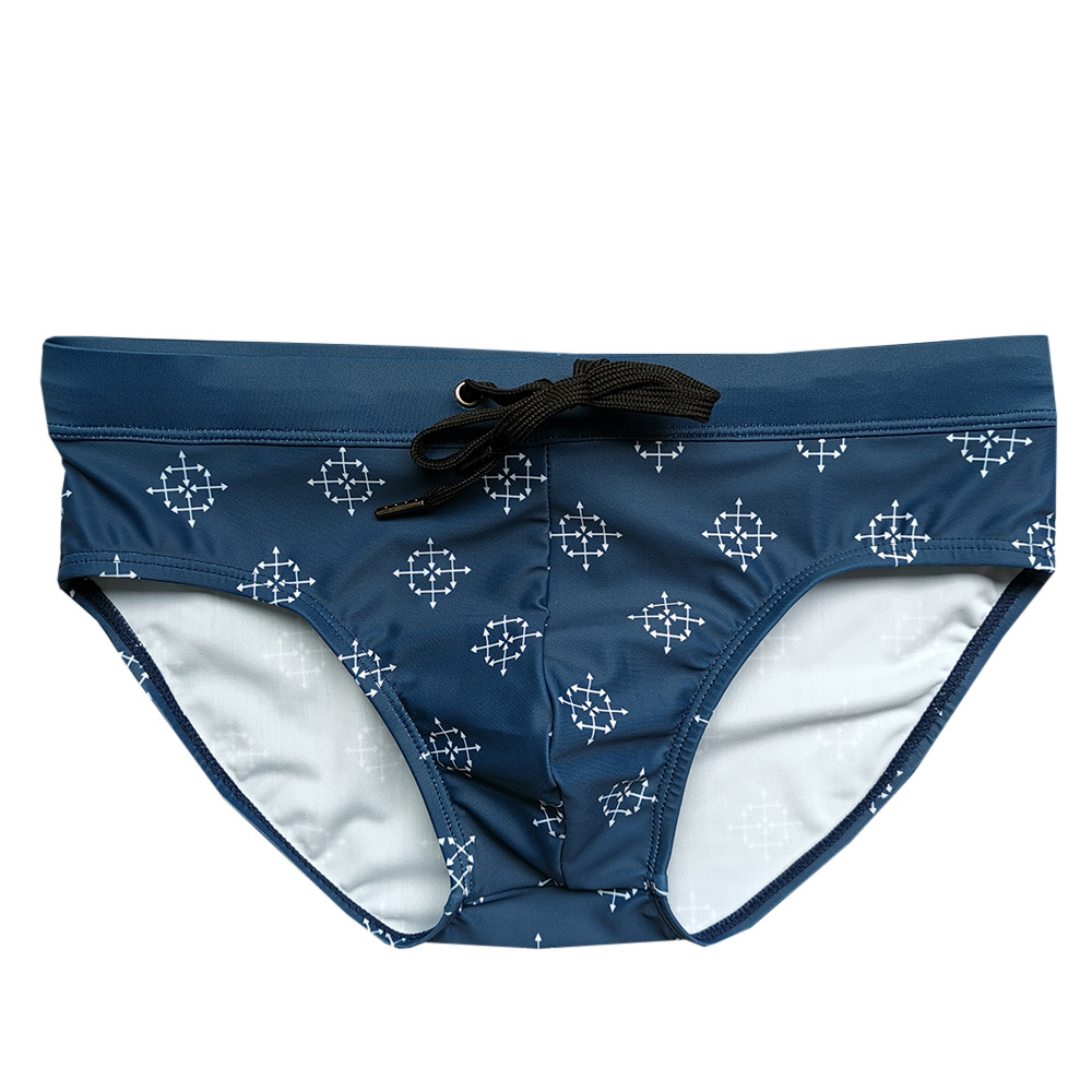 

Mens Underpants Briefs Sexy Low Rise Trunks Mens Beach Surfing Swim Shorts Male Triangle Swimsuit Gay Swimwear, As pic