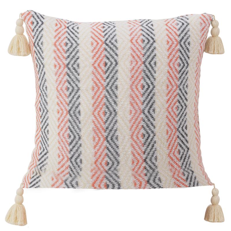 

Cushion/Decorative Pillow 45x45cm Decoration Cushion Cover Geometric Sofa Covers Tassels Threw Knit For Home Decor