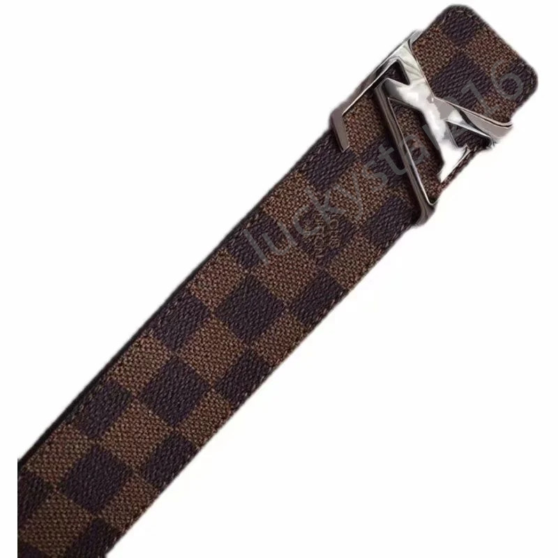 

2022 White Black Golden Sliver Hardware High Quality Belts For Men And Lv Womens Louis Belt Vitton Belt, Black;brown