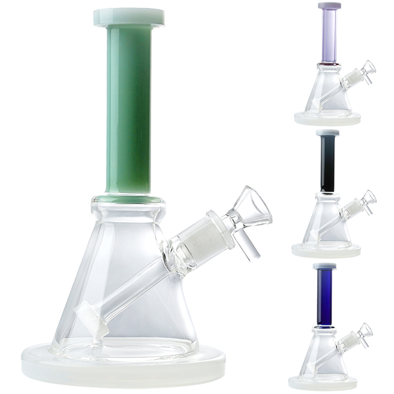 

Beaker Glass Bong Straight Perc Showerhead 8 Inch Thick 14mm Female Joint Heady Glass Oil Dab Rig Bubbler Water Pipe LXMD20101