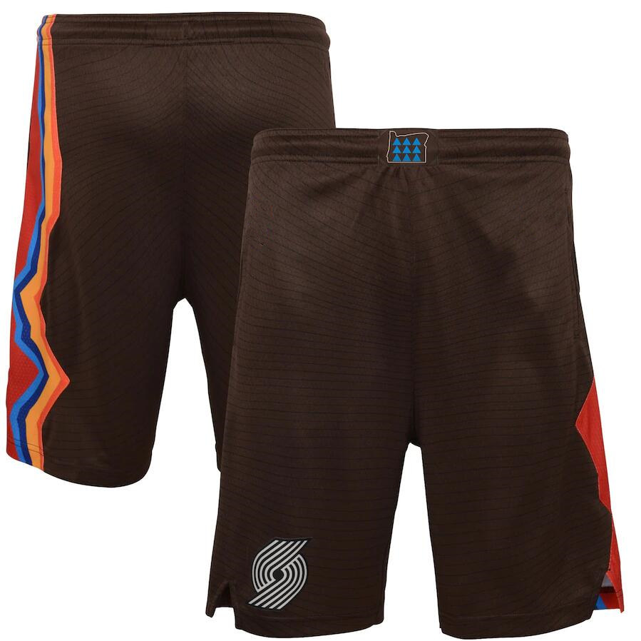 

Portland Trail Blazer MEN 2020/21 City Swingman basketball Shorts Brown