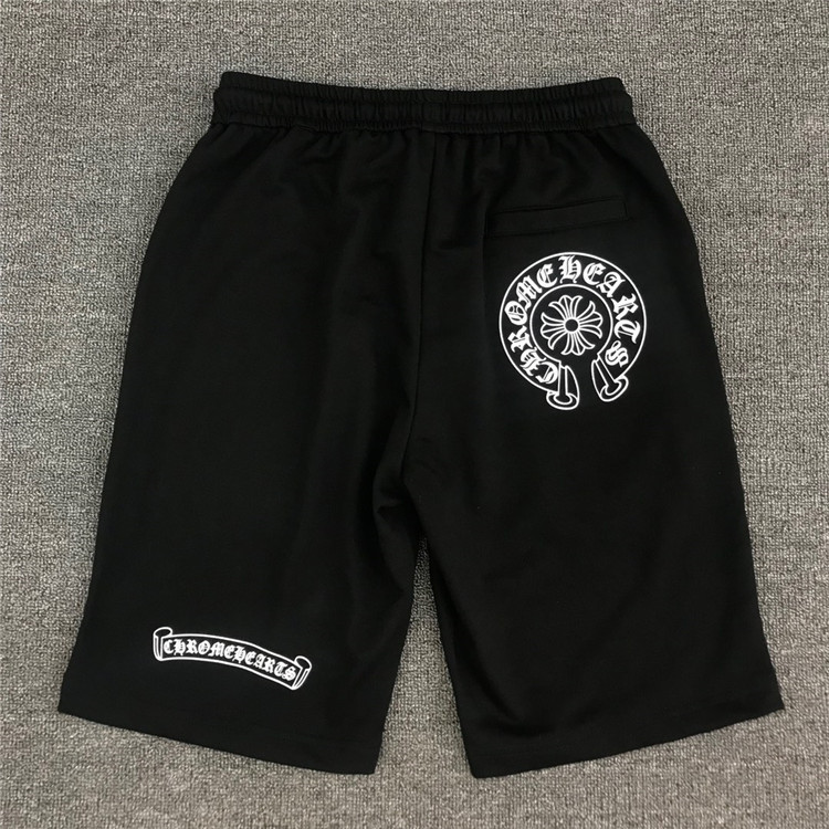 

crosin hearts Chrome horseshoe cross Sanskrit alphabet print sports casual shorts fashion NBR6, White;black