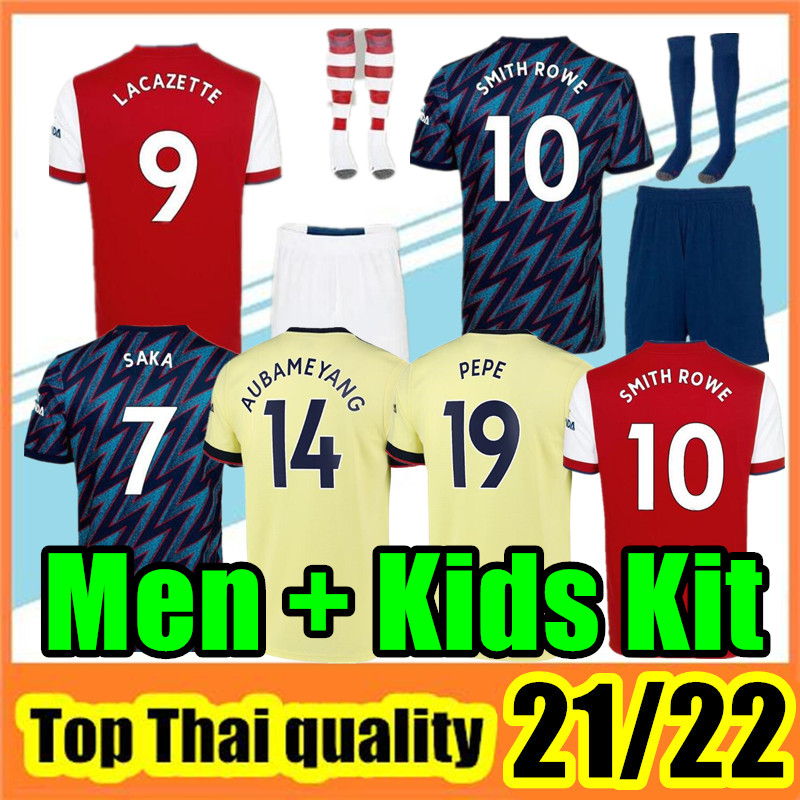 

21 22 PEPE SAKA soccer jerseys Gunners ARsen DEGAARD THOMAS WILLIAN NICOLAS TIERNEY SMITH ROWE jersey Men + Kids kits 2021 2022 football shirt, Third shirt