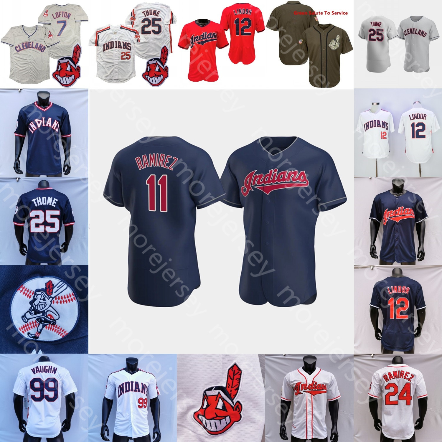

2021 Indians Jersey Jose Ramirez Amed Rosario Eddie Franmil Reyes Oscar Mercado Logan Allen Shane Bieber Zach Plesac Triston McKenzie Josh N, Blue;black
