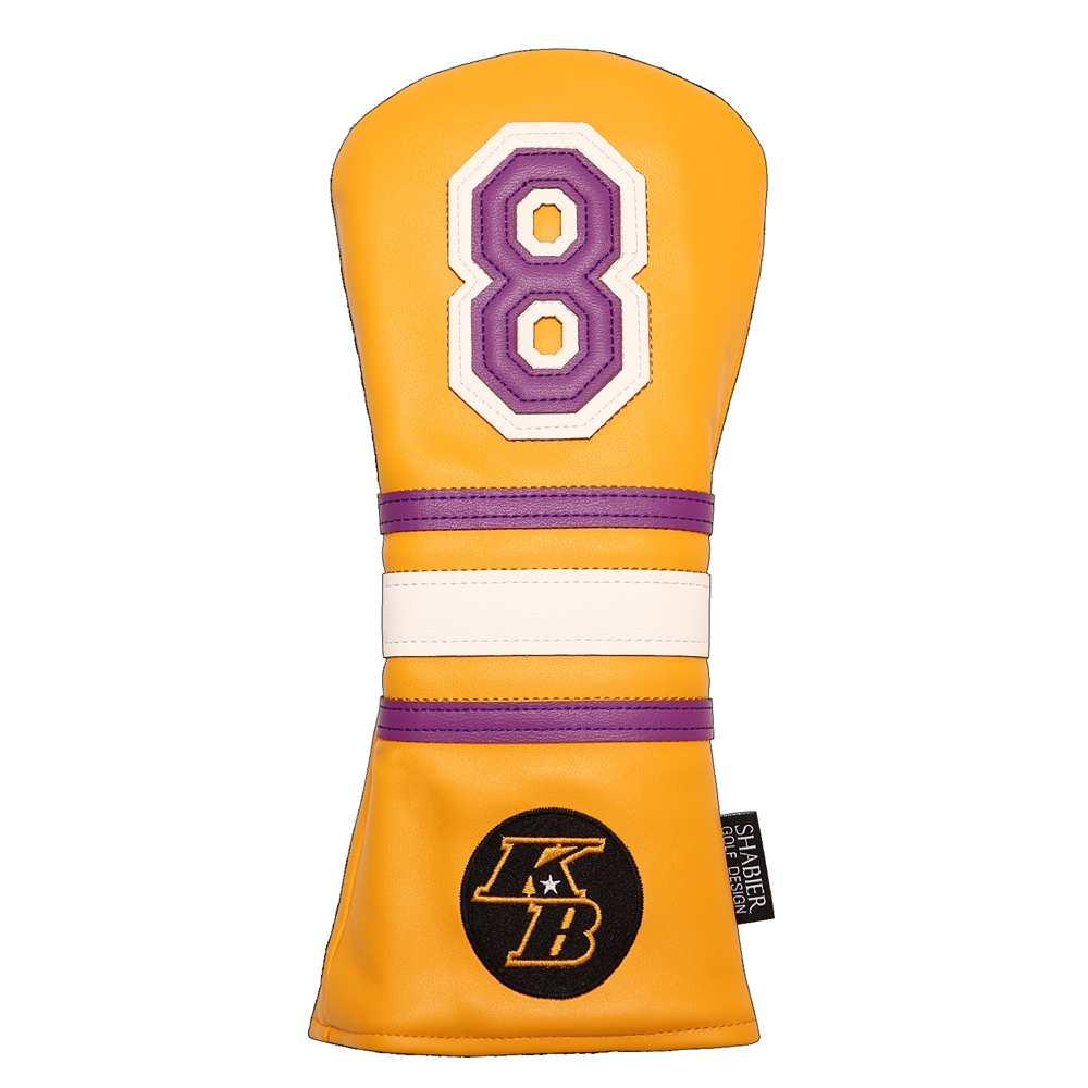 Yellow PU Leather Number 8 Golf Club Headcover covers for FW Fairway Wood-image-701951647