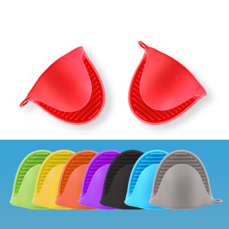 

Baking Silicone Heat Insulation Clip BBQ Mitt Anti Scalding Slip Gloves Household Bowl Ovens Microwave Oven Tray Pot Dish Bowls Mitts TR0045