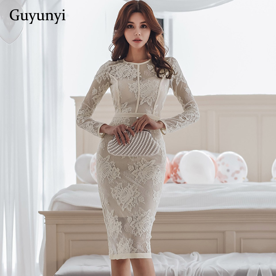 

business formal lady office dress spring summer high waist slim lace pencil dress athens generous women elegant party dress, Black;gray