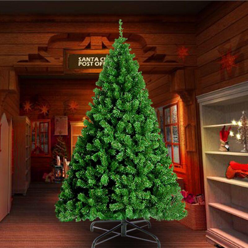 

Christmas Decorations 2021 DIY Hand Assemble PVC Green Tree Encryption Santa Window Ornament Craft Festival Party