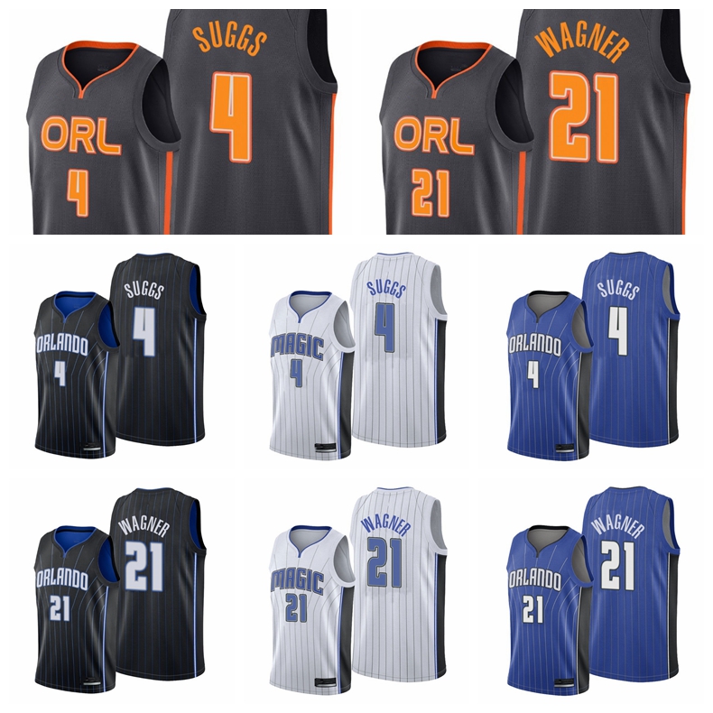 

2021 Draft 4 Jalen Suggs 21 Franz Wagner Basketball OrlandoMagicMen White Jersey Edition City