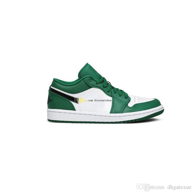 

Mens Womens 1 Low Pine Green Basketball shoes 553558 301, 554723 161