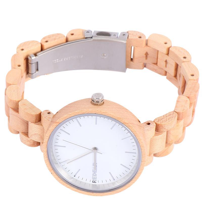 

Wristwatches 1pc Vintage Watch Elegant Wooden Wrist Birthday Gift For Lady Women (Maple)