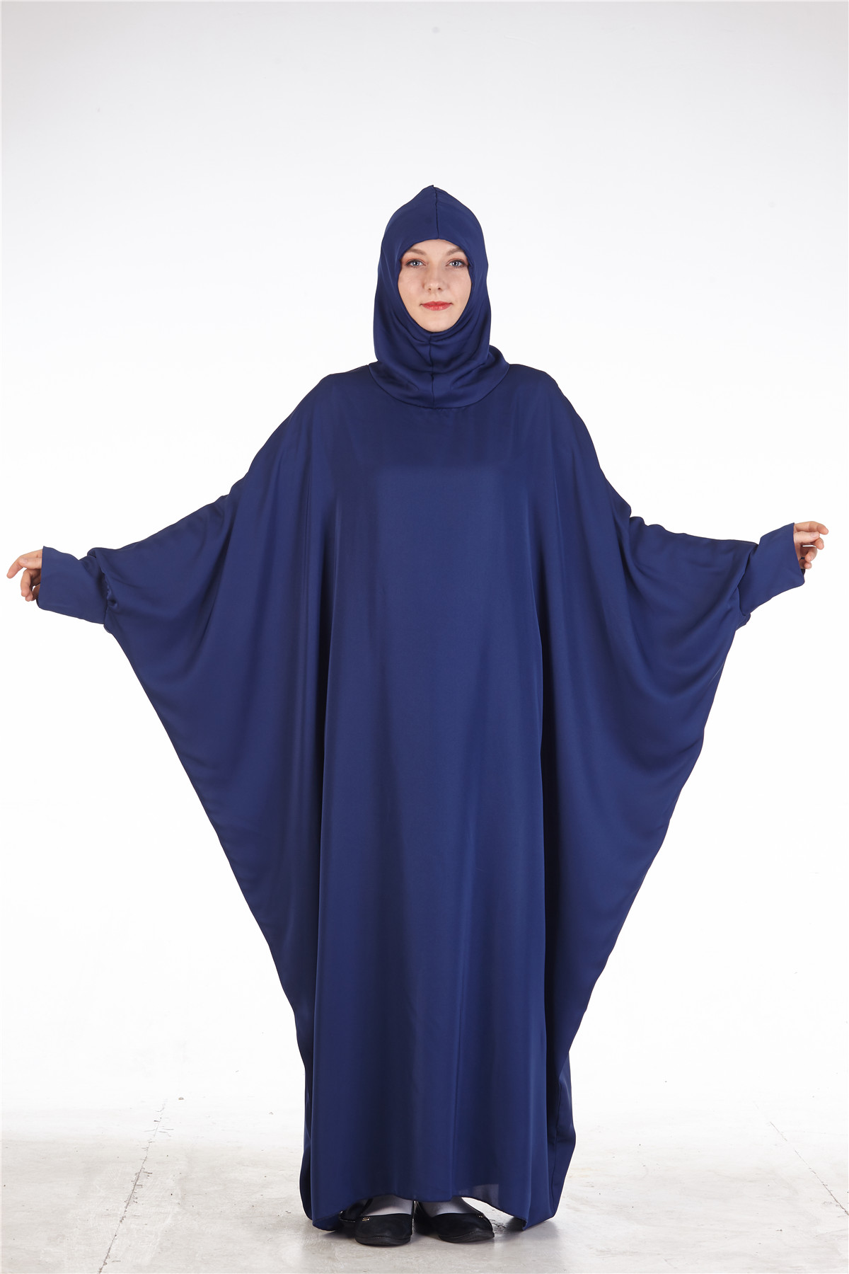 

Eid Muslim Women Hooded Hijab Dress Turkey Abaya Prayer Garment Long Khimar Jilbab Full Cover Ramadan Gown Islamic Clothes Niqab