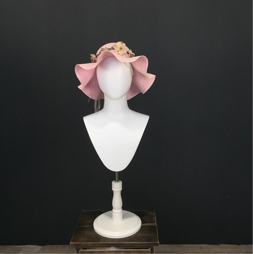 Bright white dumb breast female headdress Commercial Furniture scarf necklace hat shirt wig window display props-image-703646554