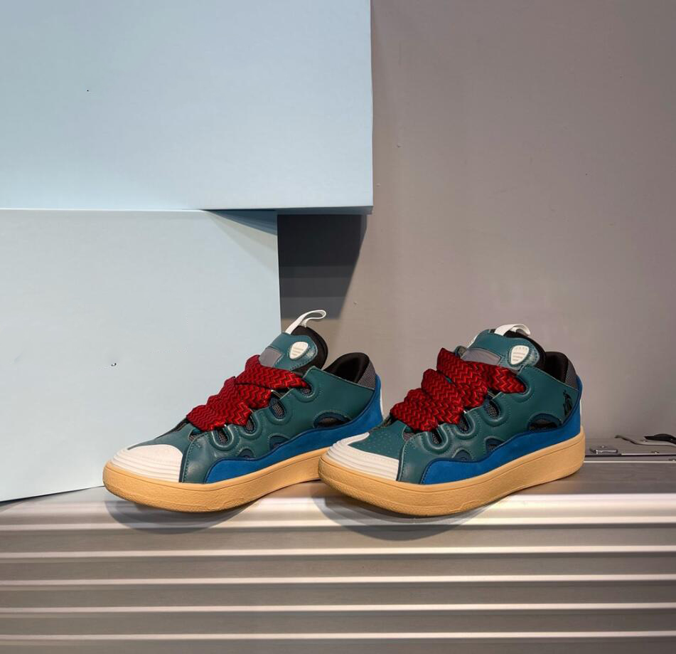 

2021 Luxury Designer A2 Women Men Sport Shoes Collage Sneakers Cowhide Suede Net Yarn Round Shoe Shape Padded Tongue and Curved Metal Lace Fashion Size 35-45, Color 10