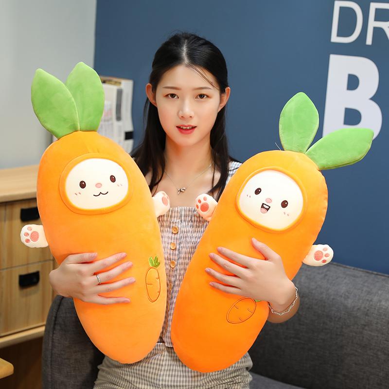 

Pillow Arrival Expressions Carrot Plush Toy Full Filling Stuffed Cushion For Kids Birthday Gifts