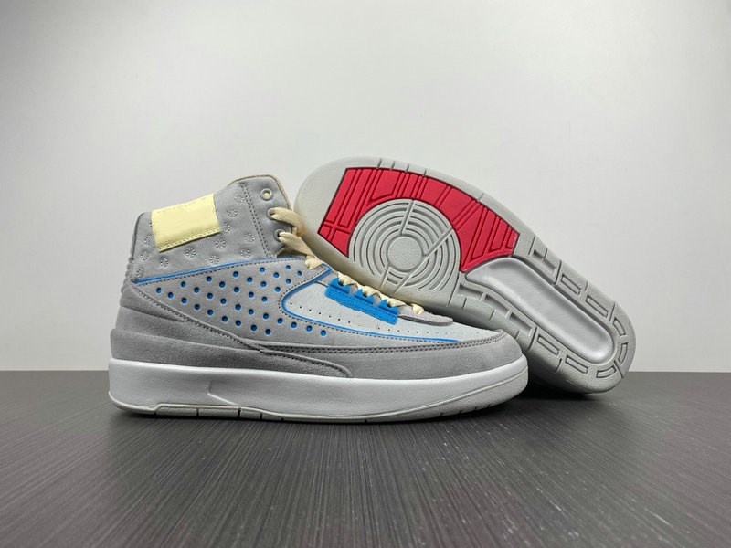 

Limited Edition 2 Union Grey Fog Basketball Designer Shoes Siren Red Light Smoke Gray Fashion Sport Sneakers High Quality Come With Box Size US7-13, Grey fog siren red light smoke grey