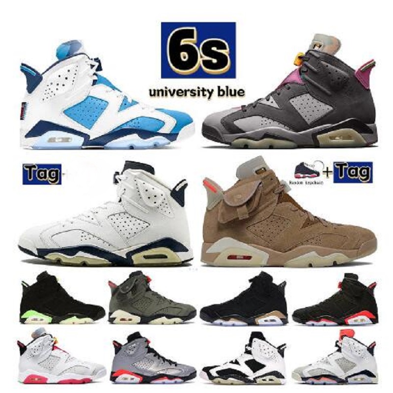 

With Box 6 6s White x sail 4 basketball shoes men women sports sneakers noir guava ice electric green UNC DMP hare black infrared mens trainers, # 1