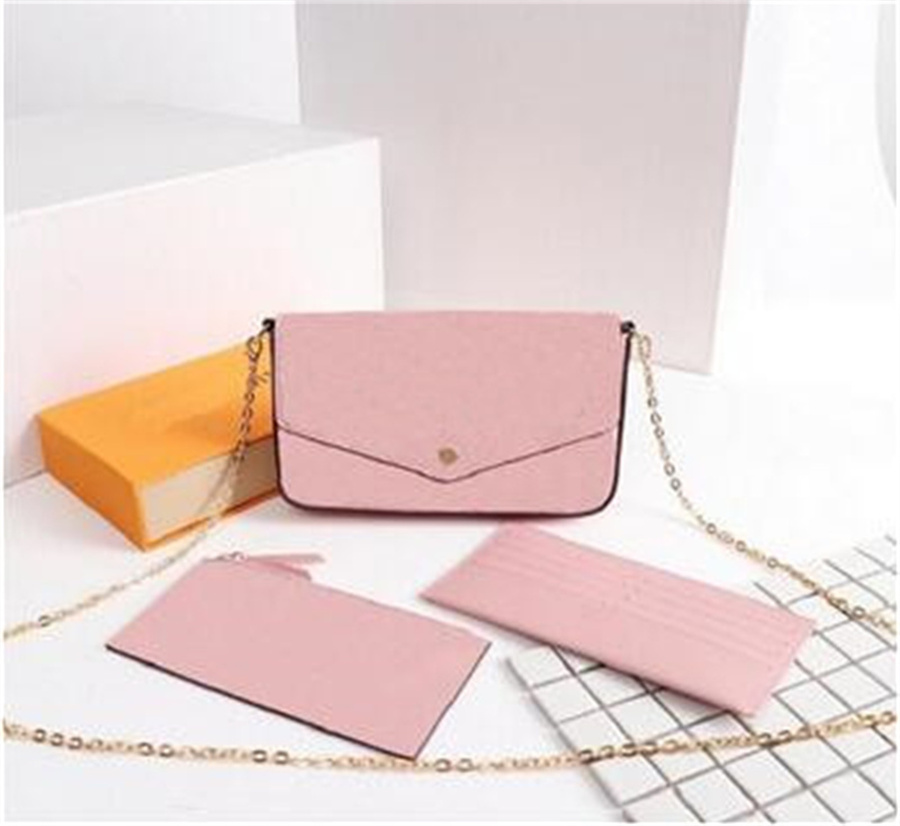 

Original High Quality Luxurys Designers Bags Purse Woman Fashion Monogrames Multi Pochette Felicie Chain Crossbody Shoulder Bag With Box DustBag A 08