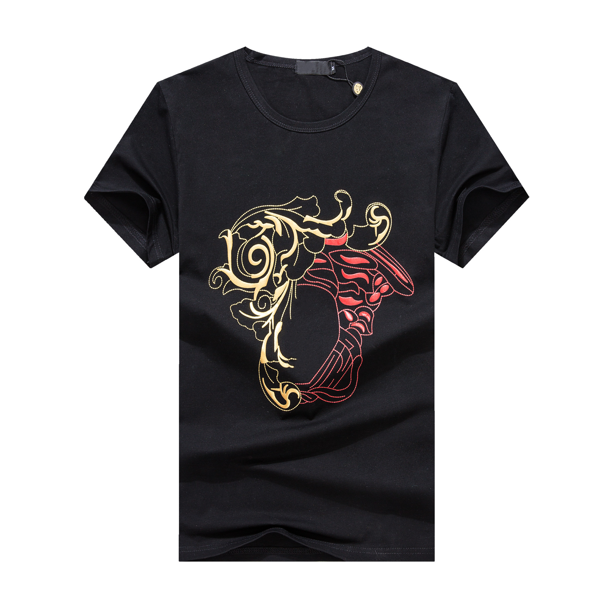 

Fashion Palm Design Bear Printed T Shirts Man Woman Summer Tees Mens Black White Angels Short Sleeves Polos Clothes Size m-3xl#47, Ivory