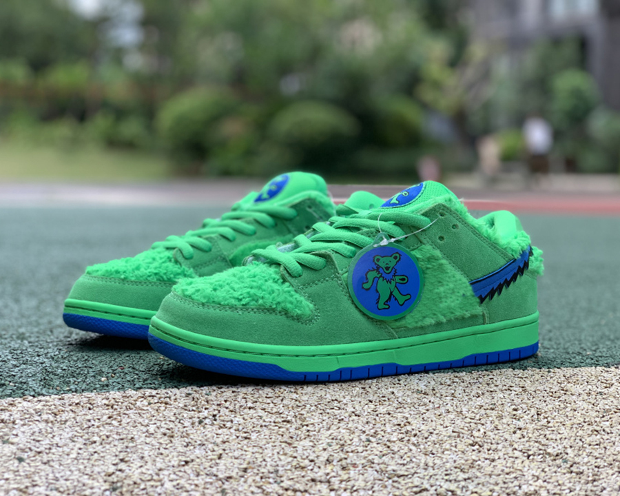 

Shoes Grateful Dead Dk Low Green bear Skateboard Green-Spark Soar Casual Runner Trainers Sports, #1