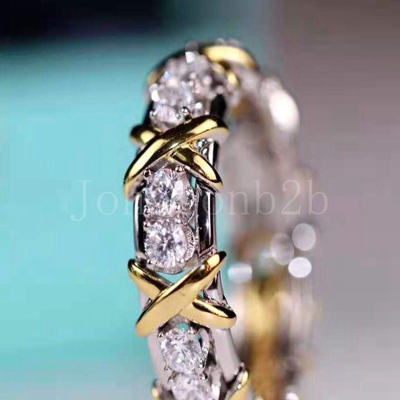 

Luxury fashion gift Ring silver / gold plated jewelry T type Wedding rings for men women lover girls with box packing TT0022, Slivery;golden