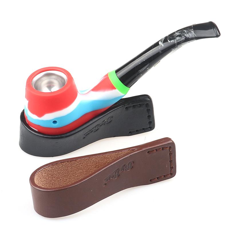 

Leather Pipe Holder Portable Manual Rack Smoking Pipes