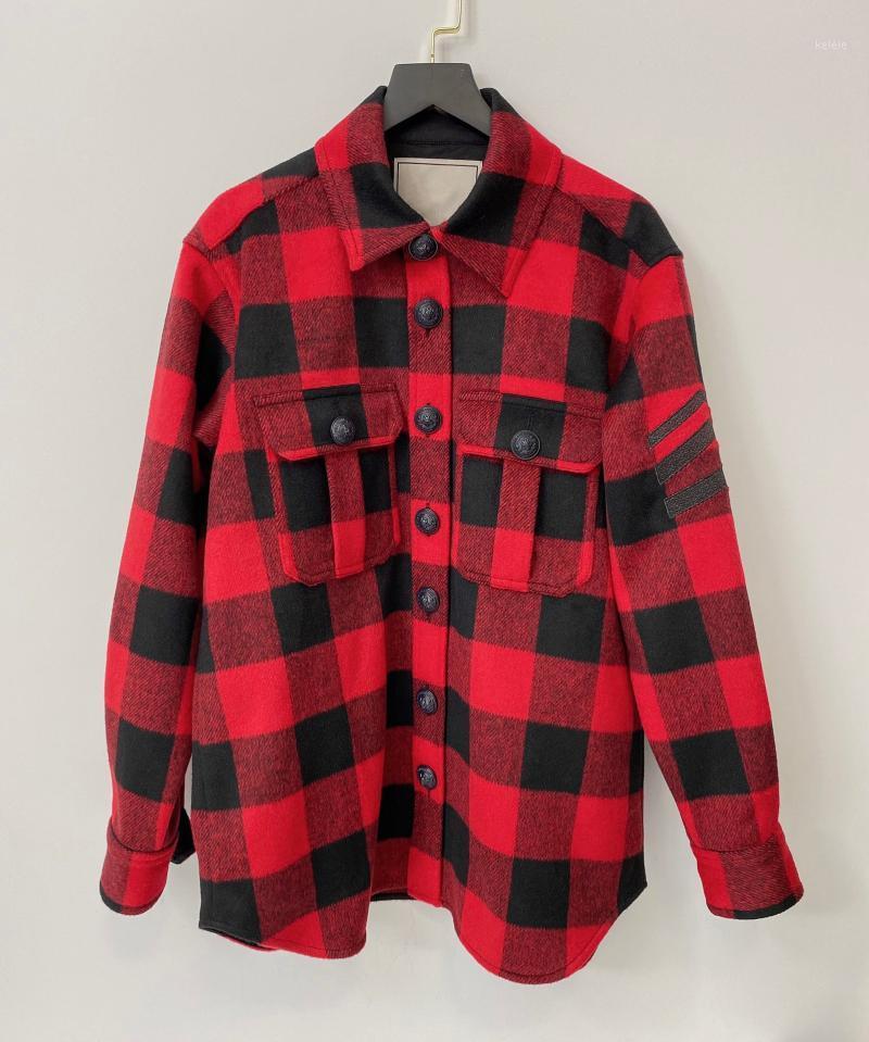 

Women's Jackets Fall Winter Style Lapel Jacket Shirt Long Sleeved Top Women, Black;brown