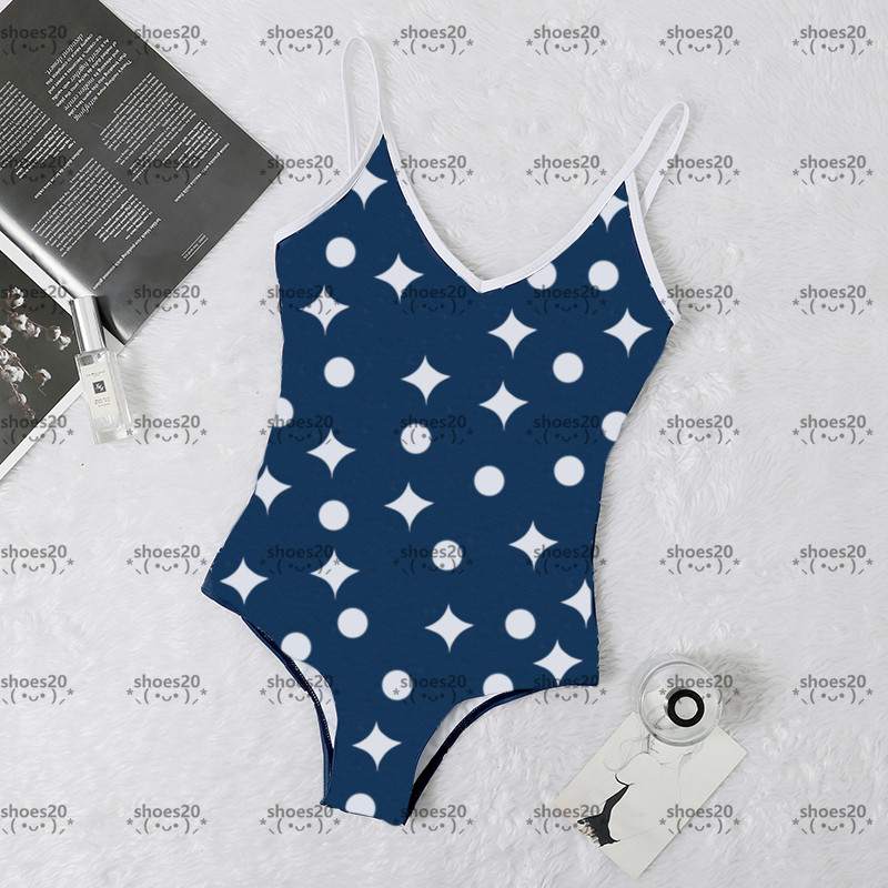 

Star Breathable Swimwear Hipster Padded Push Up Women's One-piece Swimsuits Outdoor Beach Swimming Bandage Travel Vacation Wear