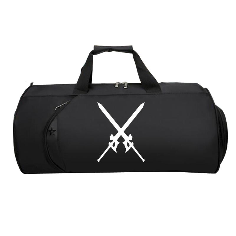 

Sword Art Online Travel Luggage Bag Teenagers Capacity Strap Duffel Multifunctional Large Shoulder Men Women Package Bags